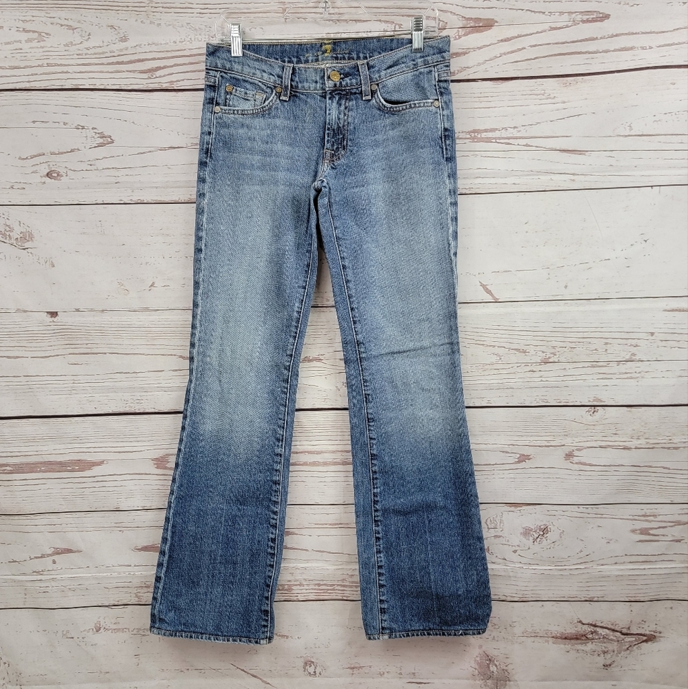 7 For All Mankind low Rise lightwash bootcut jeans